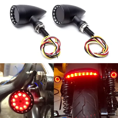 2X Motorcycle Led Bullet Turn Signals Blinker Light For Honda VTX1300R VTX1800C • $22.59