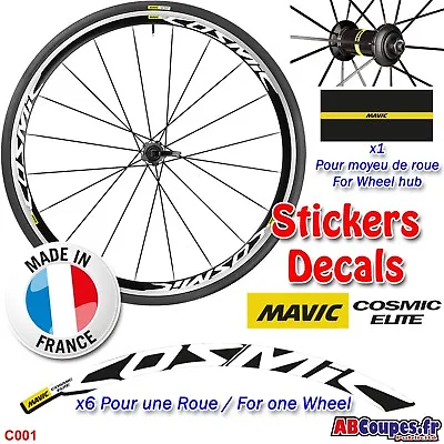 Sticker Wheel - Mavic Cosmic Elite - Sticker Weel Decals Wreath Set - C001 • $10.71