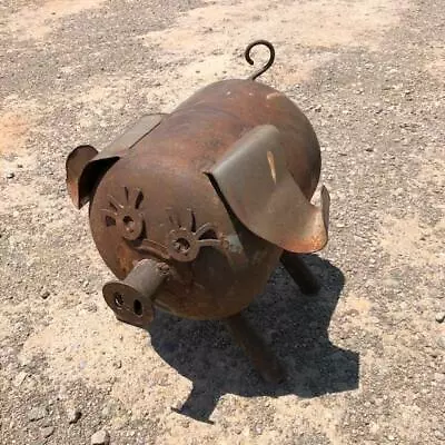 Helium Tank Pig Metal Art Pig Made For Upcycled Helium Tank And Other Recycled  • $45