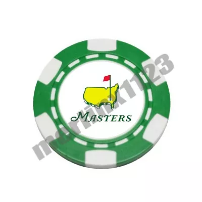 The Masters Augusta Golf Club Green Magnetic Clay Poker Chip Golf Ball Marker • $7.99