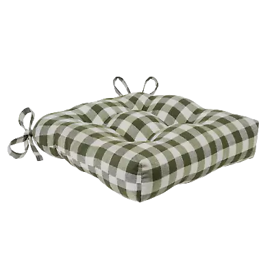 Gingham Plaid Checkered Country Farmhouse Chair Cushions - Assorted Colors • $84.99