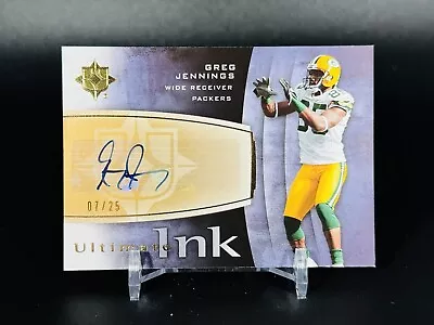 2007 Upper Deck Ultimate Ink /25 Greg Jennings Auto VHTF Autograph Packer INK-GJ • $34.99