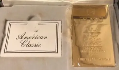 Zippo 1932 Replica American Classic Gold Oil Lighter Extremely Rare JP • $3011.01