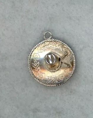 Vintage ~ Mexican Sombrero ~ Sterling Silver Charm • $11.99