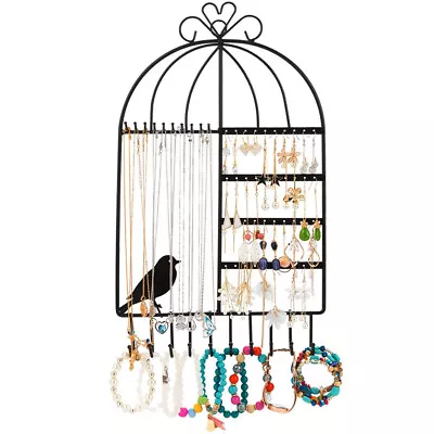 Vivva Jewelry Earring Necklace Bracelet Cage Holder Organizer Stand Hanger Rack • $15.95