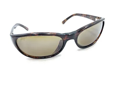 Maui Jim MJ-136-10 Polarized Tortoise Brown Oval Sunglasses Brown Lens 54-17 135 • $199.99