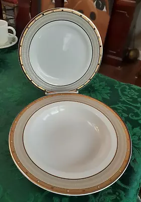 Mikasa Bone China Salad Plate & Large Rim Soup Bowl Never Used/ Gorgeous • $25.99