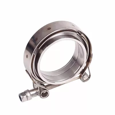 $13.79 • Buy Fits 2.5  Inch V-Band Clamp & Male+Female Flange Kit Mild Steel 1Pc