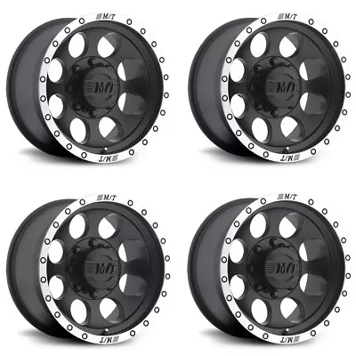 Set 4 17  Mickey Thompson Classic Baja Lock Matte Black With Machined Beadlock S • $1344