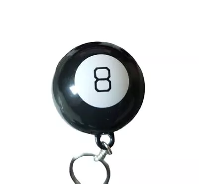 Magic 8 Ball Keychain Portable Fortune Telling Ball 4.5 Cm 1.8 In Diameter • $14.53