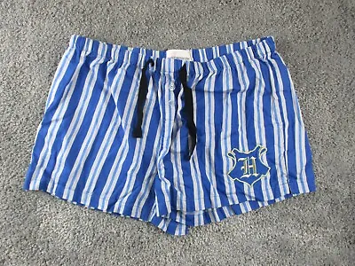 Peter Alexander  Harry Potter Mens Sleep Shorts Large Striped Blue Cotton • $19.99