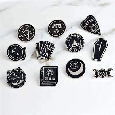 $2.22 • Buy Spells Dripping Oil Punk Witches Brooch Clothes Lapel Pin Enamel Pins Badge