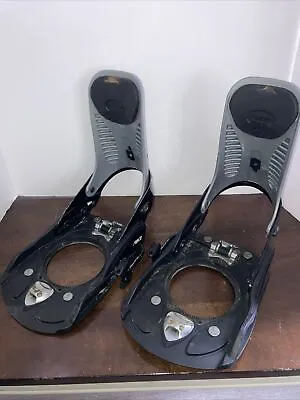 Vintage  K2 Plasma  Clicker Step In Snowboard Bindings Grey/black  Men's • $26.99