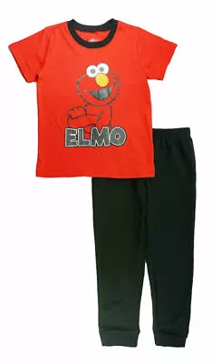 Sesame Street Toddler Boys Elmo Two-Piece Jogger Pant Set Size 2T 3T 4T • $17.49