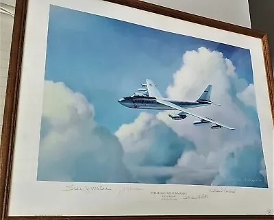 Aviation Print Art- Strategic Air Command's Boeing B-47 Stratojet  4/Gens Signed • $35