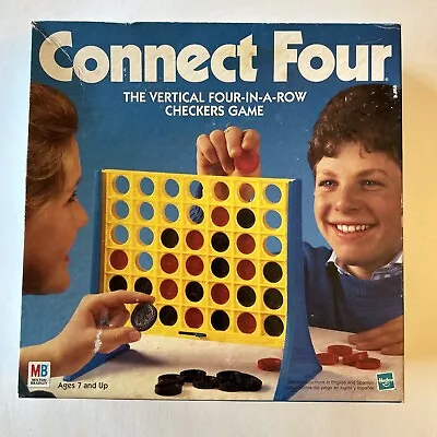 Vintage Connect Four 4 Game 1990 Milton Bradley Vertical Checkers Complete  • $20