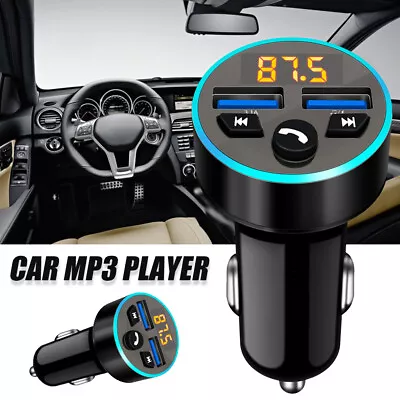 Car FM Transmitter Wireless Bluetooth MP3 Player Radio Adapter USB Charger BiyUY • $12.99