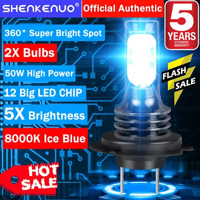 For Mercedes Benz CLA250 GLS450 GL450 LED Headlights H7 8000K Ice Blue Bulbs HKL • $17.32