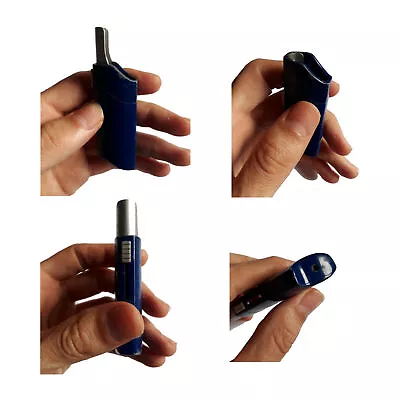 Vintage Cover Case Blue For BIC Cigarette Lighter Windproof Design Reg Fire Fran • $53.34