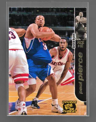 1998-99 Press Pass Double Threat Paul Pierce Rookie RC #8 Kansas Jayhawks • $1.25