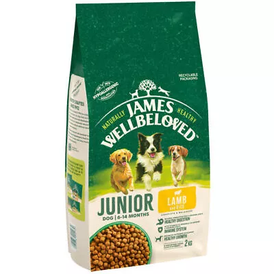 James Wellbeloved Dog Junior Lamb & Rice 2kg - DOG FOOD • £24.99