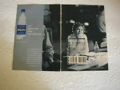 1999 Dasani Water Free 20 Oz. Bottle Coupon 9.75x7.5  Vintage Print 2pg Ad L043 • $2.85