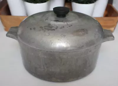 Vintage Magnalite GHC Aluminum 5 Quart 4.5 Liter Dutch Oven Stock Pot W/Lid • $55