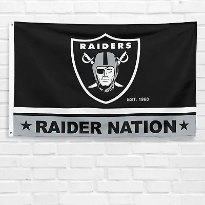 For Raider Nation 3x5 Ft Flag Las Vegas Oakland Raiders NFL Football Banner • $13.99