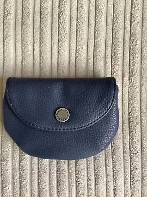 Jack Wills Navy Blue Coin Purse Excellent Condition Half Moon Shape • £10