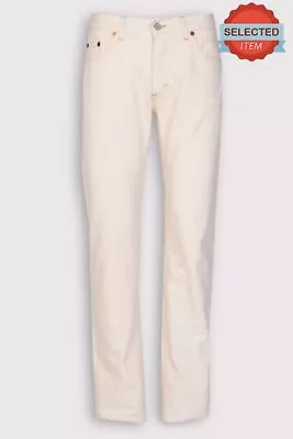 $45.12 • Buy RRP €640 GUCCI Jeans US40 IT50 L Logo Patch Zip Fly Straight Leg Made In Italy