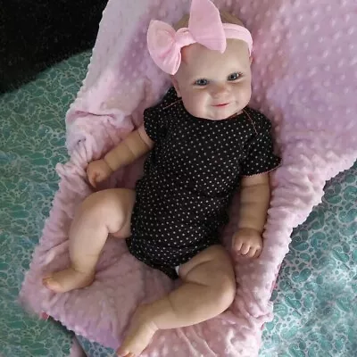 22  Lifelike Reborn Baby Dolls Silicone Boy Girl Vinyl Toddler Newborn DOLL Gift • $29