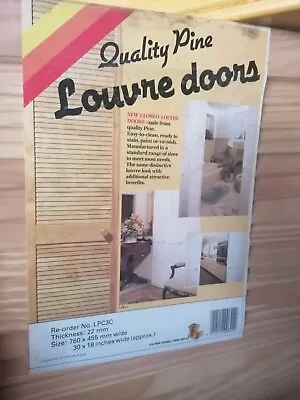 Louvre Door Natural Pine 760x455mm (30x18 Inches) Thickness 22mm • £10