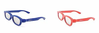 £6.99 • Buy 2 Pairs Of Children's Passive 3D Glasses 1 Red 1 Blue LG Toshiba Cinemas LG