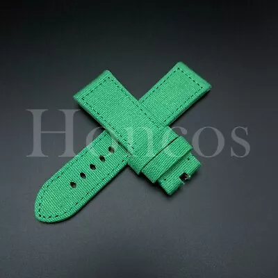 24 MM Green Canvas Nylon Watch Band Strap Fits For Movado Sales Promotion • $9.99