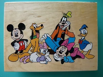 Mickey Mouse And The Gang Portrait ALL NIGHT MEDIA Rubber Stamp  • $16.99