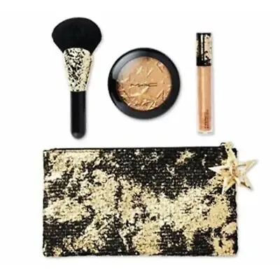 MAC Sprinkle Of Shine Kit Gold New In 3 PC In Pouch Box Sealed • $24.99