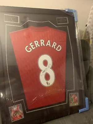 £220 • Buy Framed Steven Gerrard Signed Liverpool Shirt