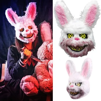 £9.94 • Buy Masquerade Bloody Plush Animal Mask Costume Party Purge Cosplay Parts Halloween