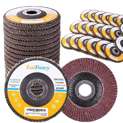 4.5  4-1/2 Flap Disc 40 60 80 120 Grit Angle Grinder Sanding Grinding Wheels • $15.19