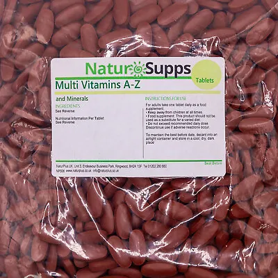 Multi Vitamin And Mineral A~Z GOLD 180 Tablets 1 Per Day - NaturPlus • £9.49