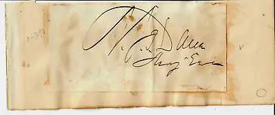 RARE!  Union Army General  Napoleon JT Dana Clipped Signature COA • $699.99
