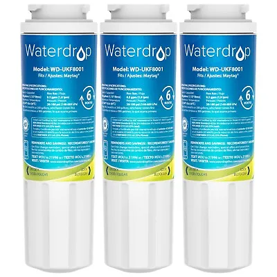 3 Packs Waterdrop Water Filterreplacement For UKF8001P UKF8001AXX-750 4396395 • $29.99