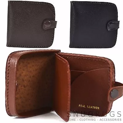 Mens Leather Large Square Money Tray / Coin Holder / Purse • £6.49