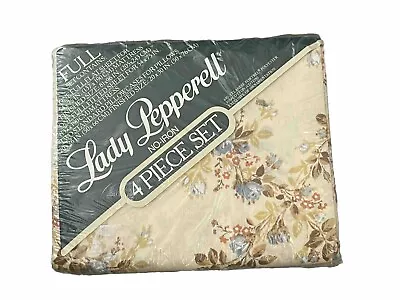 Vintage Lady Pepperell No Iron Full Size 4 Piece Sheet Set • $19.99