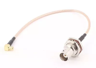 $8.98 • Buy BNC Female To MCX Male Right Angle Adapter Connector RG316 Coaxial Cable 20cm US