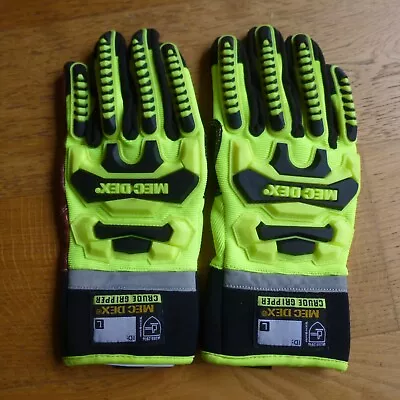 Mec Dex Hi Dexterity Mechanics Gloves Crude Gripper Size L Large Yellow • £12.99