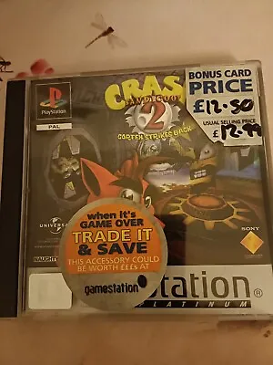 Crash Bandicoot 2 & 3: Cortex Strikes Back & Warped Games PS1 PlayStation  • £15