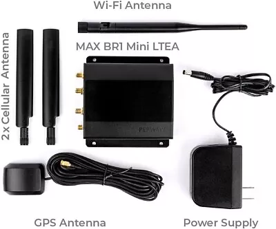 Open Box Pepwave MAX-BR1-MINI-LTEA-W-T Mini LTE 802.11b/g/n Wi-Fi Router • $95.35