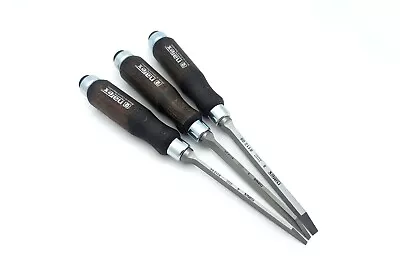 Narex (Made In Czech Republic) 3 Pc Set 4mm 5mm 8mm Mortise Chisels • $70.99