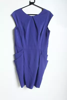 £7.99 • Buy Dorothy Perkins Womens Capped Sleeve Peplum Pencil Dress -Purple - Size 16 (46g)
